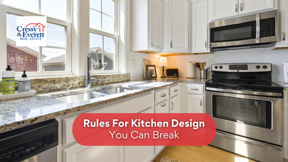 There are lots of guidelines when it comes to redesigning your kitchen, but these are the rules you can break.
